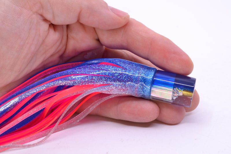 Marlin Magic White Awabi Blue Back Baby HSAP 4.5" 1.5oz Skirted Blue-Silver/Pink