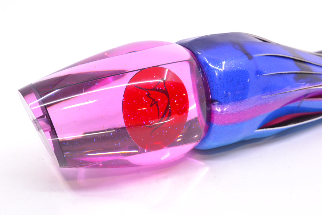 Bonze Lures Pink Mirrored Red Eyes Sugar Daddy 14" 15.5oz Fire Tailz Vinyl Blue Dream