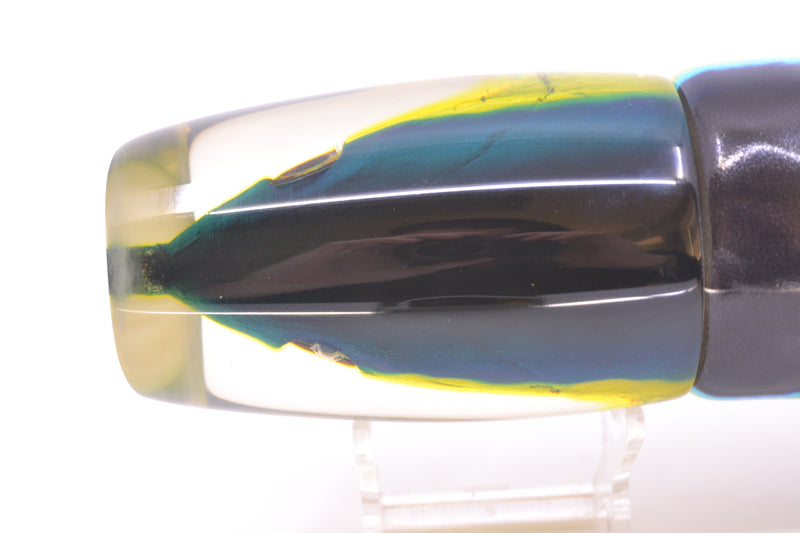 Ali'i Kai Lures Yellowfin Fish Head XL Kill Switch 14" 12.8oz Fire Tailz Vinyl Yellowfin