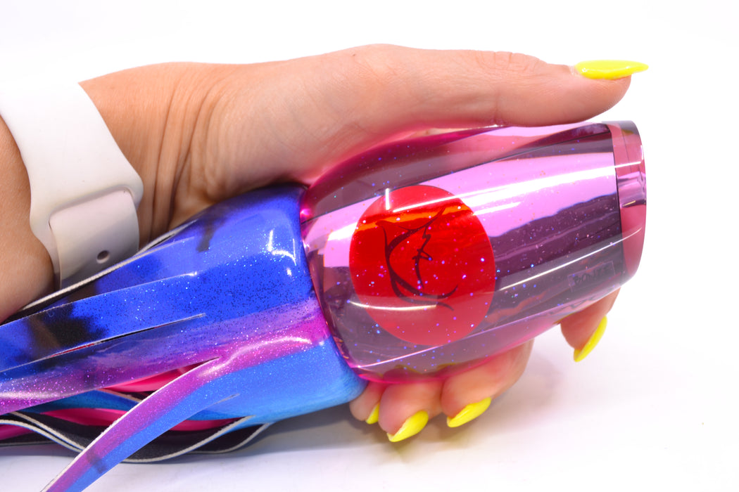 Bonze Lures Pink Mirrored Red Eyes Sugar Daddy 14" 15.5oz Fire Tailz Vinyl Blue Dream