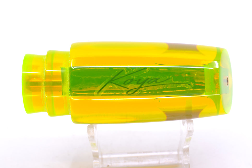 Koya Lures Chartreuse Resin Chrome Wrap Red Eyes Small 614 10" 5oz