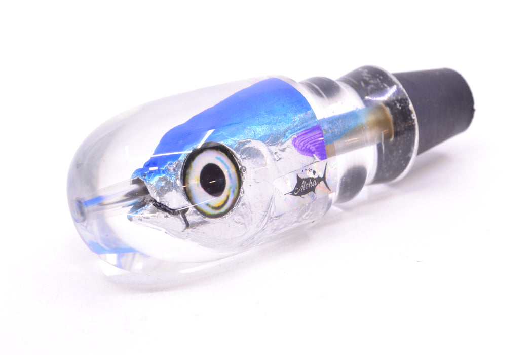 Aloha Lures Blue-Ice Blue Back Purple Fins Large Magic Malolo 12" 6.3oz