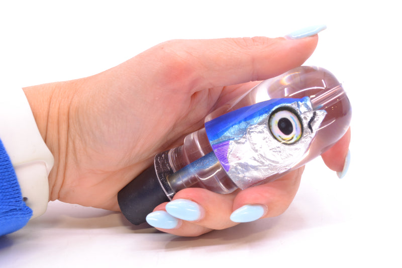Aloha Lures Blue-Ice Blue Back Purple Fins Large Magic Malolo 12" 6.3oz