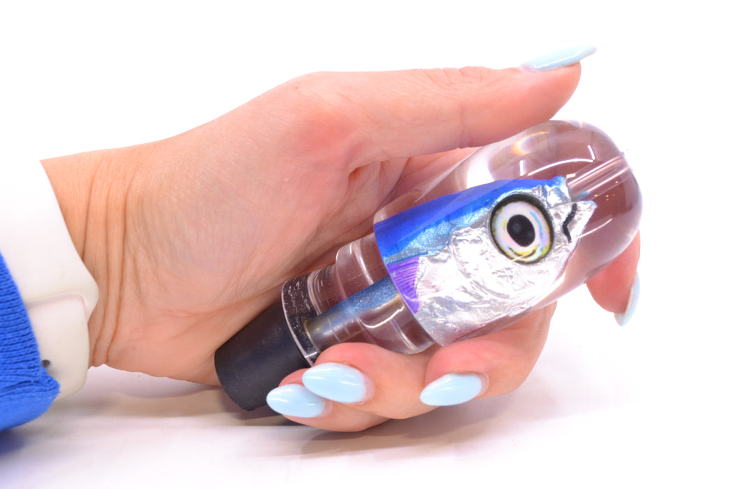 Aloha Lures Blue-Ice Blue Back Purple Fins Large Magic Malolo 12" 6.3oz