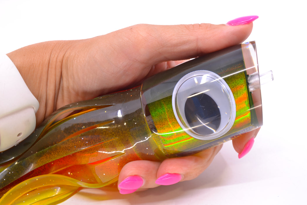 Big T Lures Black-Gold Rainbow Trevor's Terror 14" 10.5oz Skirted Black-Gold GZE