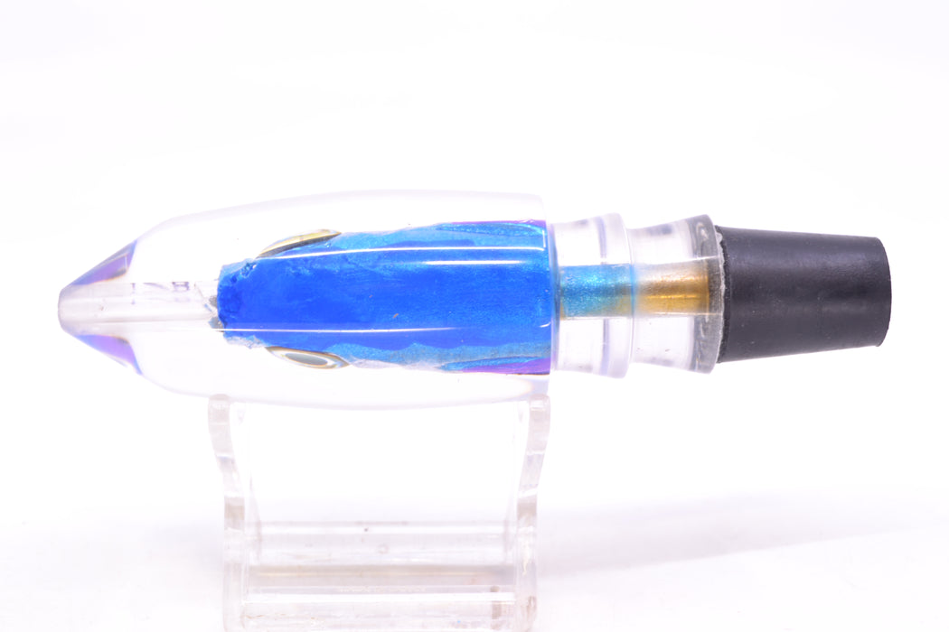 Aloha Lures Blue-Ice Blue Back Purple Fins Deep Six Malolo 9" 5.3oz GZE