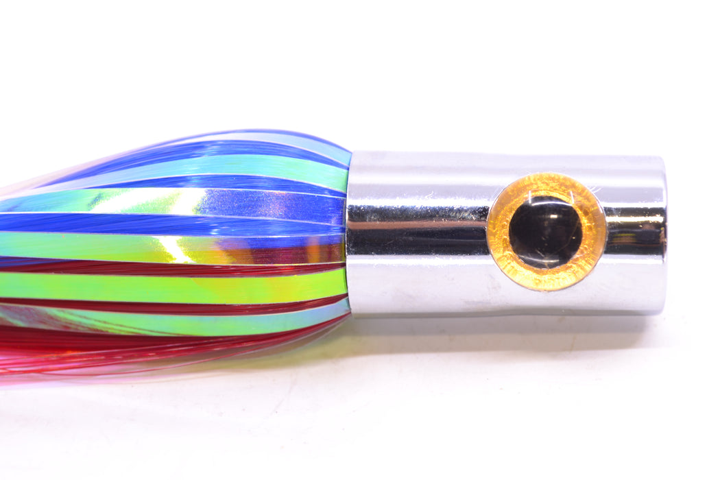 Iland Lures Blue-Red Flash Hair Chrome Head Sailure 5.5" 0.5oz SA300F-BL/RD