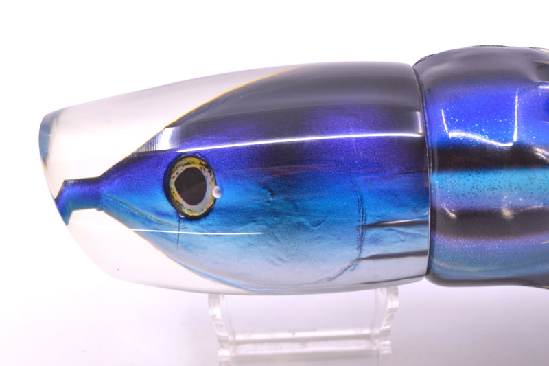 Ali'i Kai Lures Skipjack Fish Head XL Kill Switch 14" 12.8oz Fire Tailz Vinyl Skipjack
