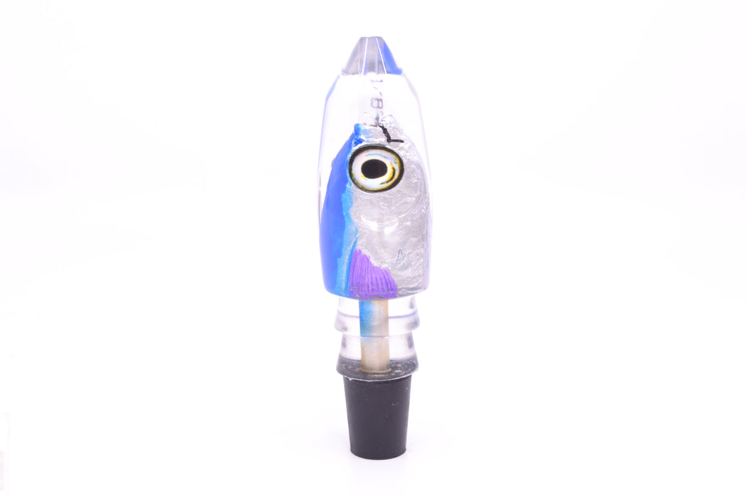 Aloha Lures Blue-Ice Blue Back Purple Fins Deep Six Malolo 9" 5.3oz GZE