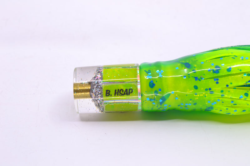 Marlin Magic Lime Green MOP Baby HSAP 4.5" 1.5oz Skirted Mahi