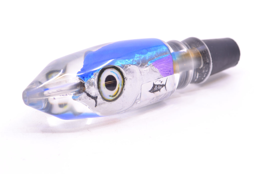 Aloha Lures Blue-Ice Blue Back Purple Fins Deep Six Malolo 9" 5.3oz GZE