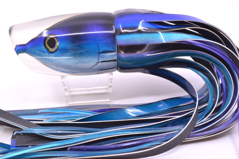Ali'i Kai Lures Skipjack Fish Head XL Kill Switch 14" 12.8oz Fire Tailz Vinyl Skipjack
