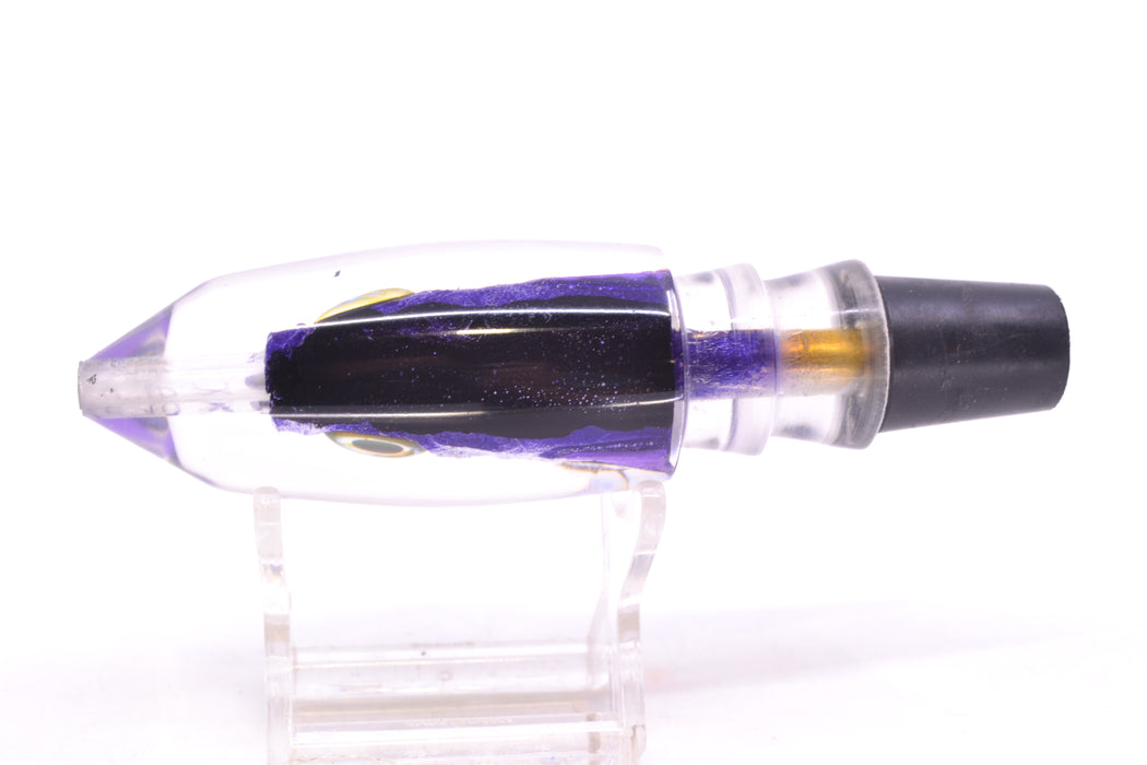 Aloha Lures Black-Purple Back Purple Fins Deep Six Malolo 9" 5.3oz GZE