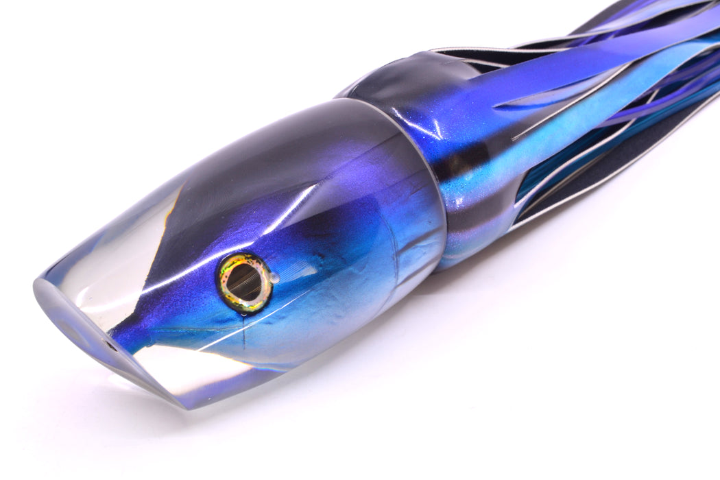 Ali'i Kai Lures Skipjack Fish Head XL Kill Switch 14" 12.8oz Fire Tailz Vinyl Skipjack