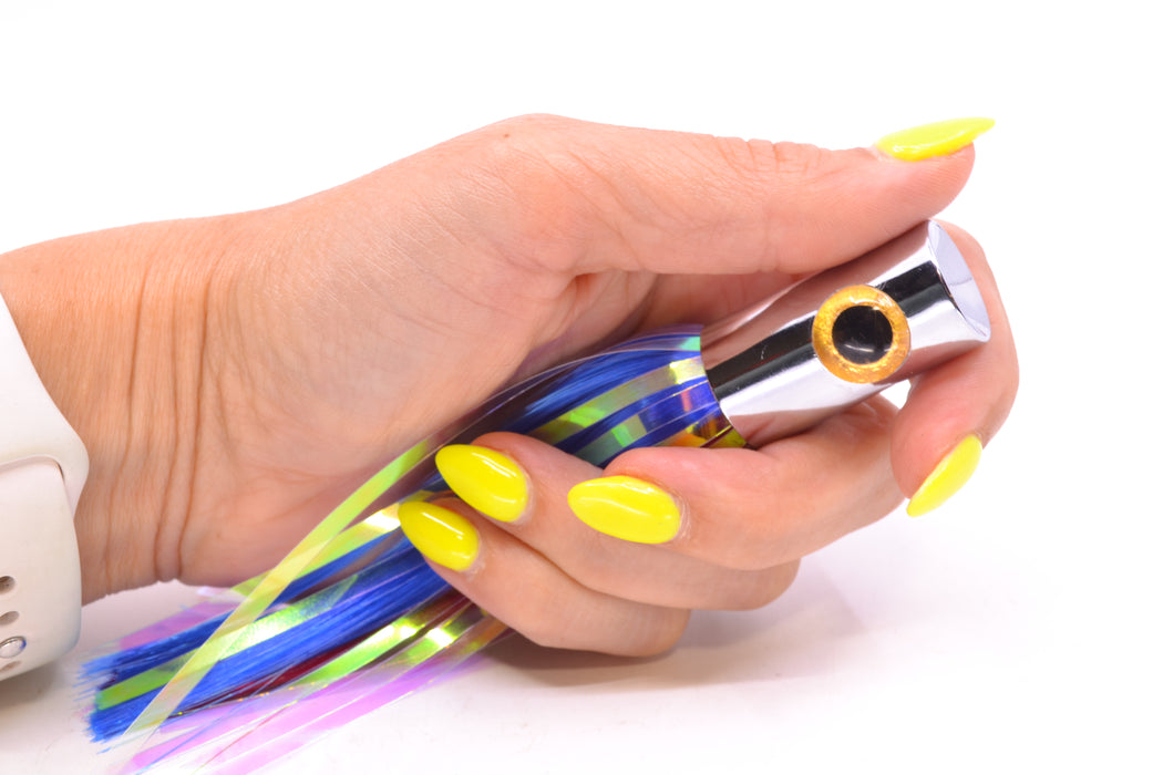 Iland Lures Blue-Red Flash Hair Chrome Head Sailure 5.5" 0.5oz SA300F-BL/RD