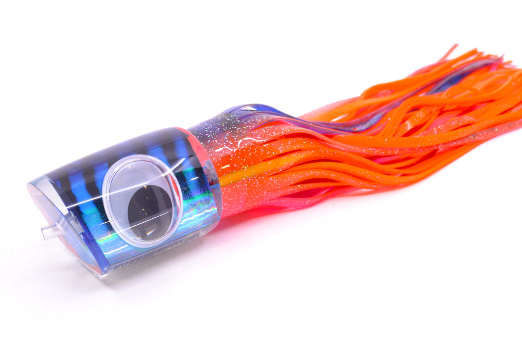 Big T Lures Blue-Silver Rainbow Black Striped Back Trevor's Terror 14" 10.5oz Skirted GZE