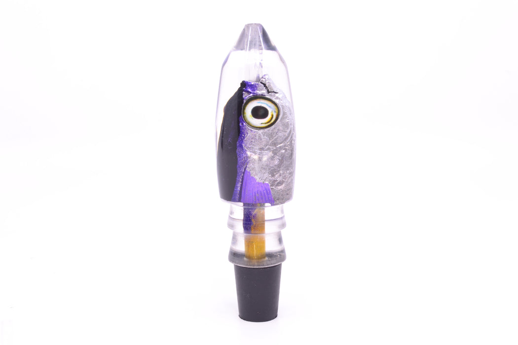 Aloha Lures Black-Purple Back Purple Fins Deep Six Malolo 9" 5.3oz GZE