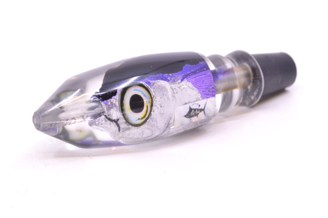 Aloha Lures Black-Purple Back Purple Fins Deep Six Malolo 9" 5.3oz GZE