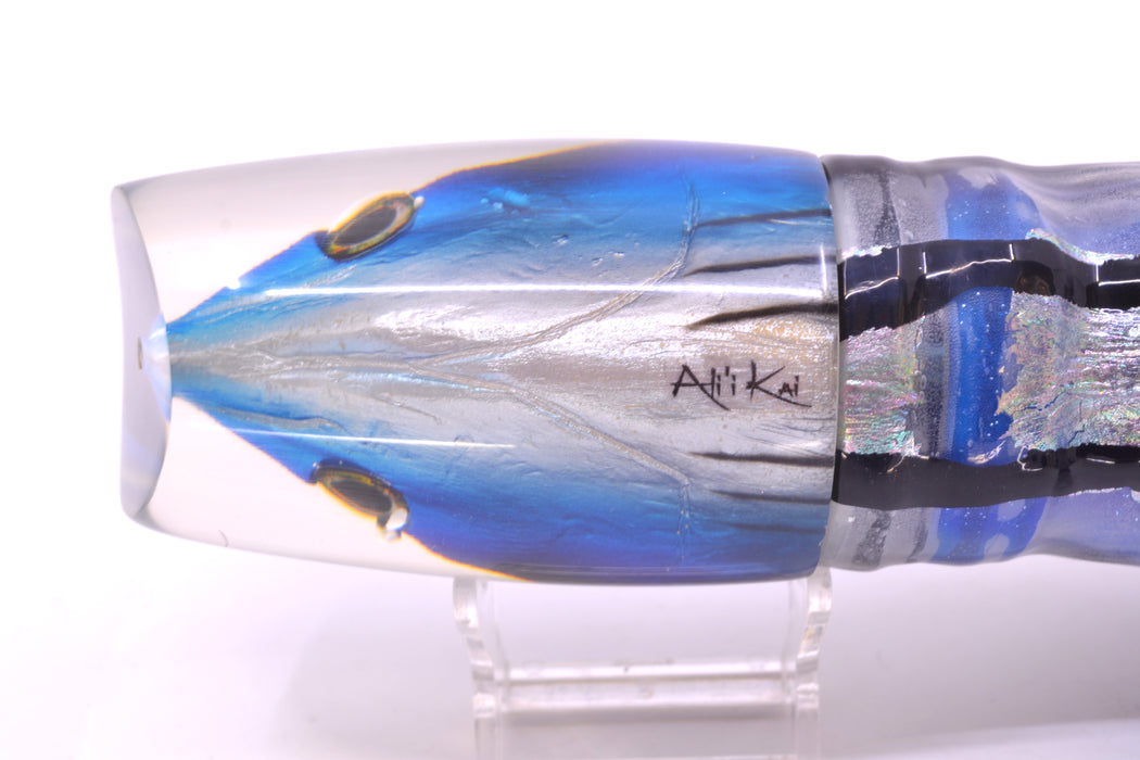 Ali'i Kai Lures Skipjack Fish Head XL Kill Switch 14" 15.8oz Skirted Black Skipjack