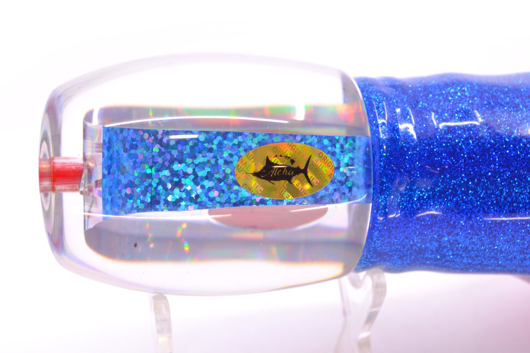Aloha Lures Silver Rainbow Blue Back Bamboocha 12" 11.5oz Skirted Blue-Silver/Pink