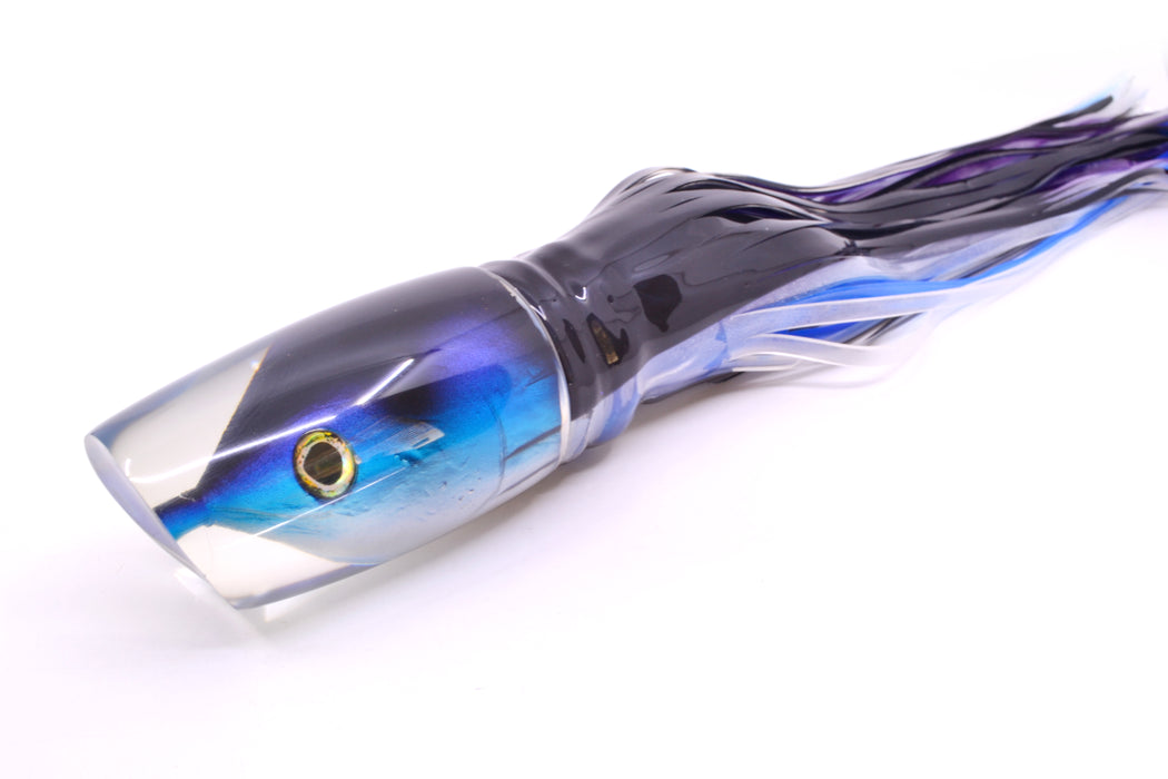 Ali'i Kai Lures Skipjack Fish Head XL Kill Switch 14" 15.8oz Skirted Black Skipjack