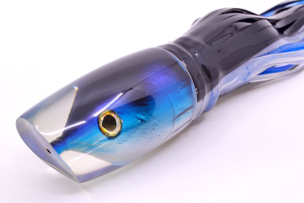 Ali'i Kai Lures Skipjack Fish Head XL Kill Switch 14" 15.8oz Skirted Black Skipjack