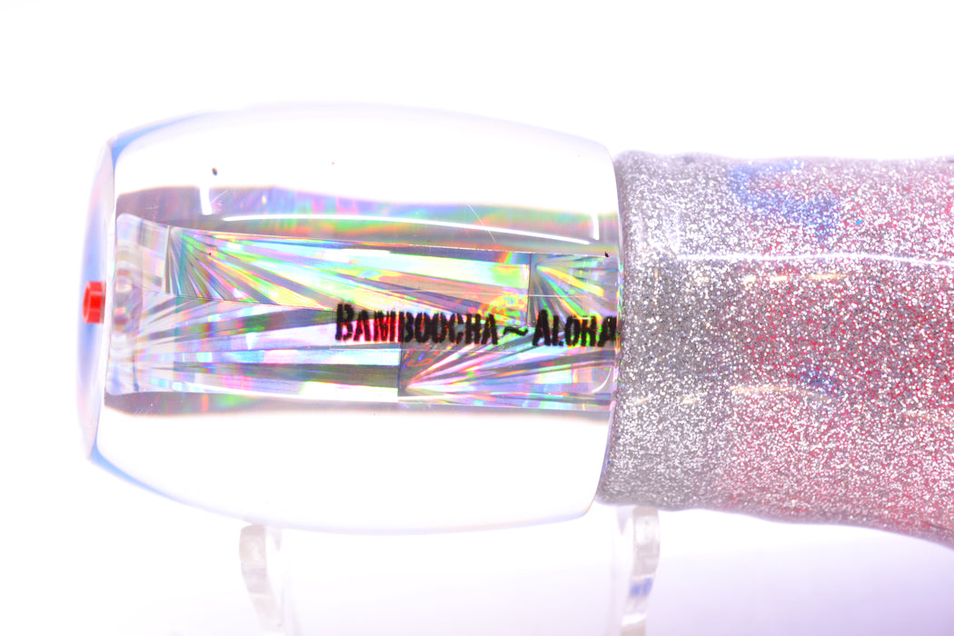 Aloha Lures Silver Rainbow Blue Back Bamboocha 12" 11.5oz Skirted Blue-Silver/Pink