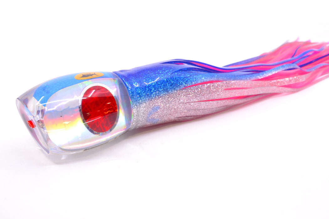 Aloha Lures Silver Rainbow Blue Back Bamboocha 12" 11.5oz Skirted Blue-Silver/Pink