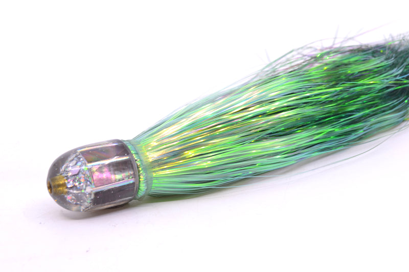 Marlin Magic Tahitian MOP Baby AP Bullet 4.5" 1.5oz Flashabou Olive/Black