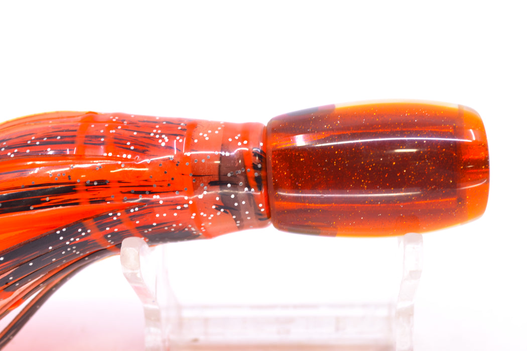 Coggin Lures Golden MOP Root Beer Back Maui Peanut 5.5" 3oz Skirted Root Beer-Petrolero