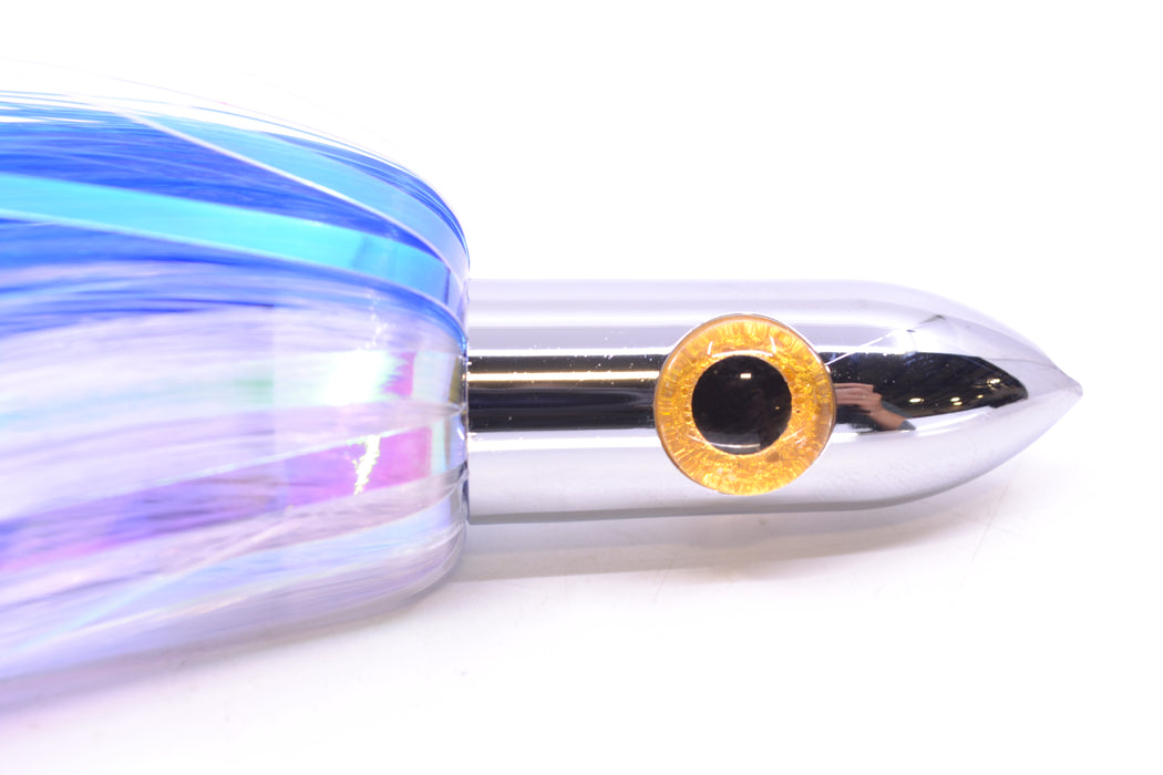 Iland Lures Blue-"Marlin" Flash Hair Chrome Head Jr. Ilander 6.75" 1.75oz JR450F-BL/MAR