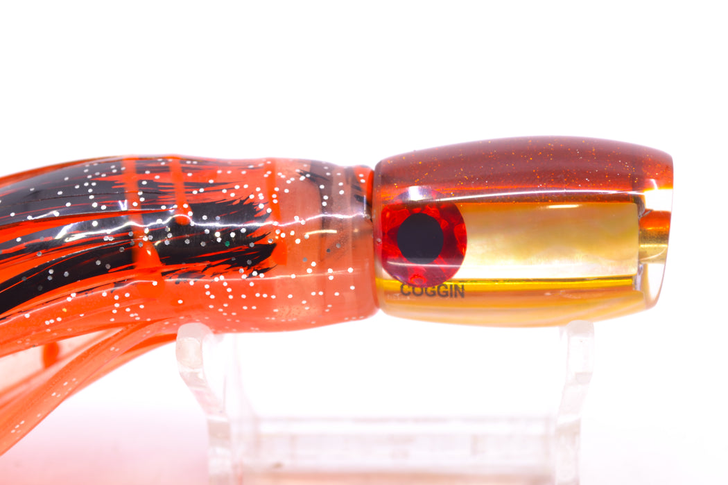 Coggin Lures Golden MOP Root Beer Back Maui Peanut 5.5" 3oz Skirted Root Beer-Petrolero