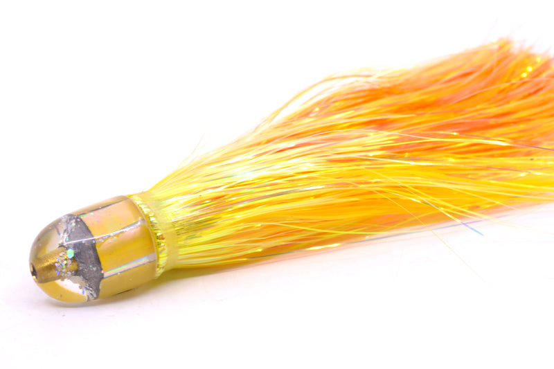 Marlin Magic Golden MOP Baby AP Bullet 4.5" 1.5oz Flashabou Yellow/Orange