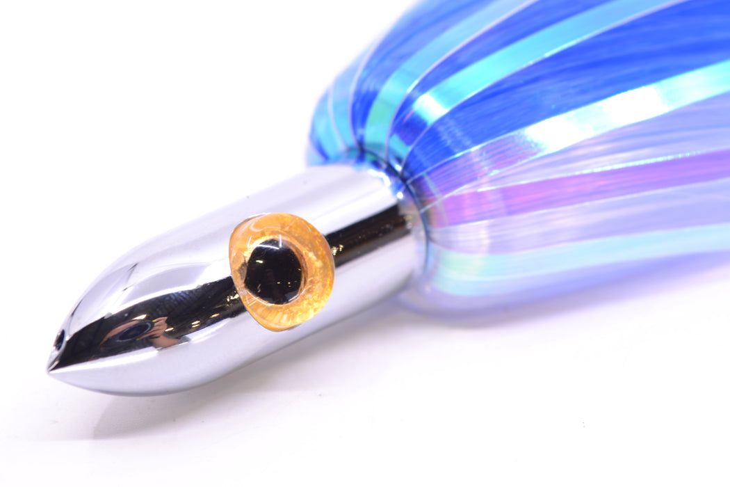 Iland Lures Blue-"Marlin" Flash Hair Chrome Head Jr. Ilander 6.75" 1.75oz JR450F-BL/MAR