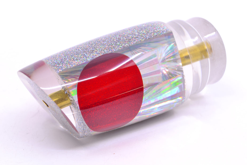 Koya Lures Silver Rainbow Starburst Red Eyes Straight Runner 12" 5.8oz