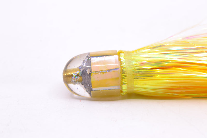 Marlin Magic Golden MOP Baby AP Bullet 4.5" 1.5oz Flashabou Yellow/Orange