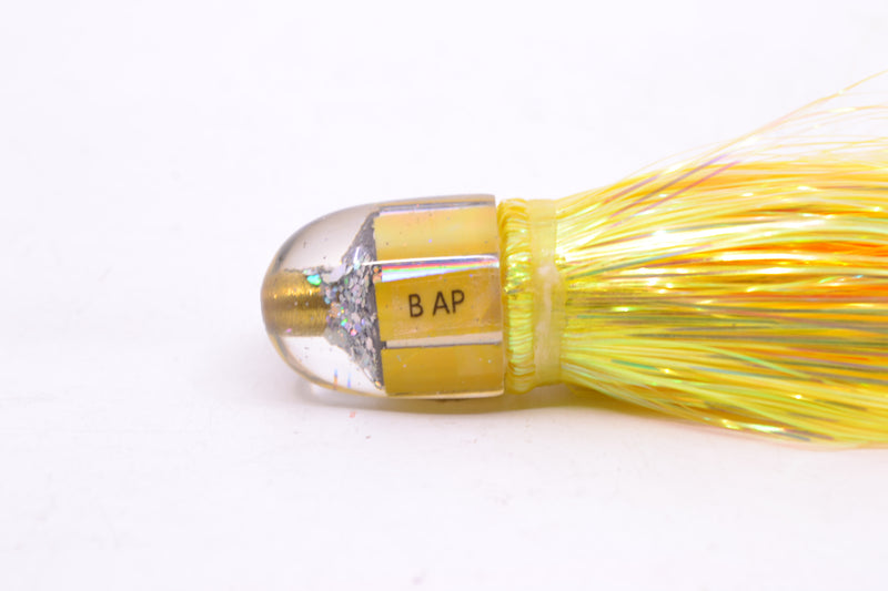 Marlin Magic Golden MOP Baby AP Bullet 4.5" 1.5oz Flashabou Yellow/Orange