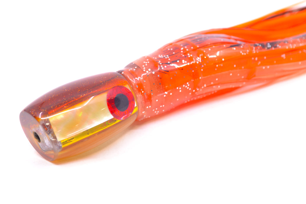 Coggin Lures Golden MOP Root Beer Back Maui Peanut 5.5" 3oz Skirted Root Beer-Petrolero