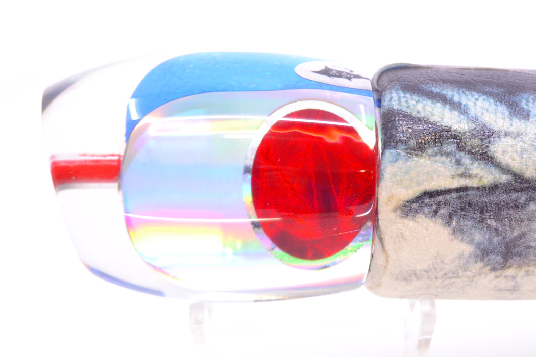 Aloha Lures Silver Rainbow Blue Rainbow Back Bamboocha 12" 8.5oz ALV Vinyl Wahoo