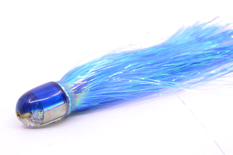 Marlin Magic White Awabi Blue Back Baby AP Bullet 4.5" 1.5oz Flashabou Blue/White