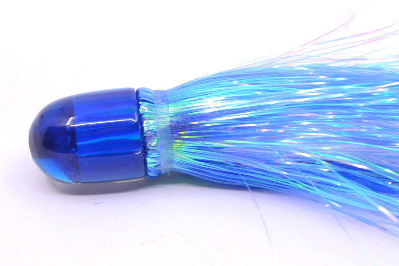 Marlin Magic White Awabi Blue Back Baby AP Bullet 4.5" 1.5oz Flashabou Blue/White