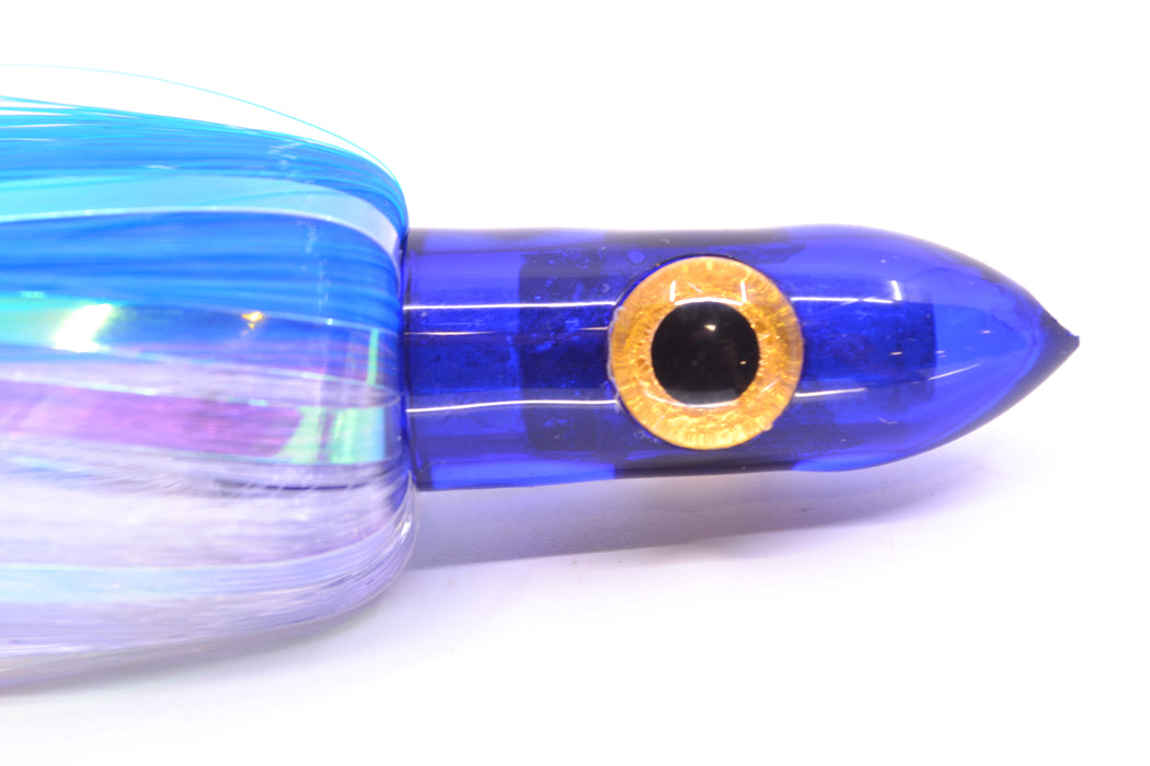 Iland Lures Blue-"Marlin" Flash Hair Blue Head Jr. Ilander 6.75" 1.75oz JR451F-EBL/EWH
