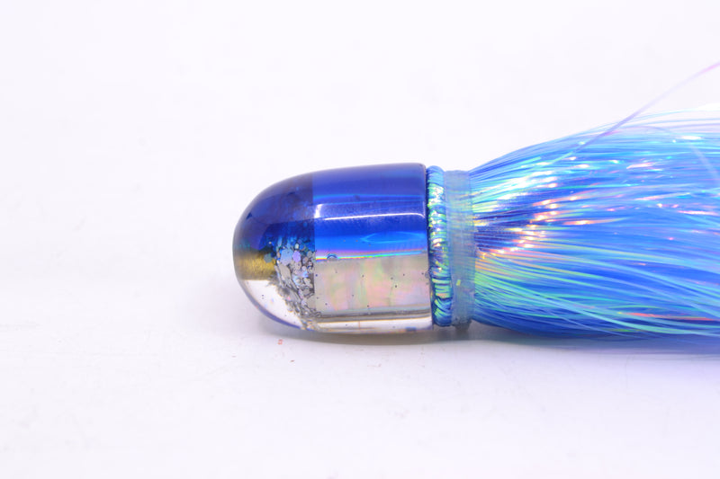 Marlin Magic White Awabi Blue Back Baby AP Bullet 4.5" 1.5oz Flashabou Blue/White