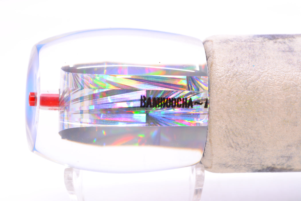Aloha Lures Silver Rainbow Blue Rainbow Back Bamboocha 12" 8.5oz ALV Vinyl Wahoo