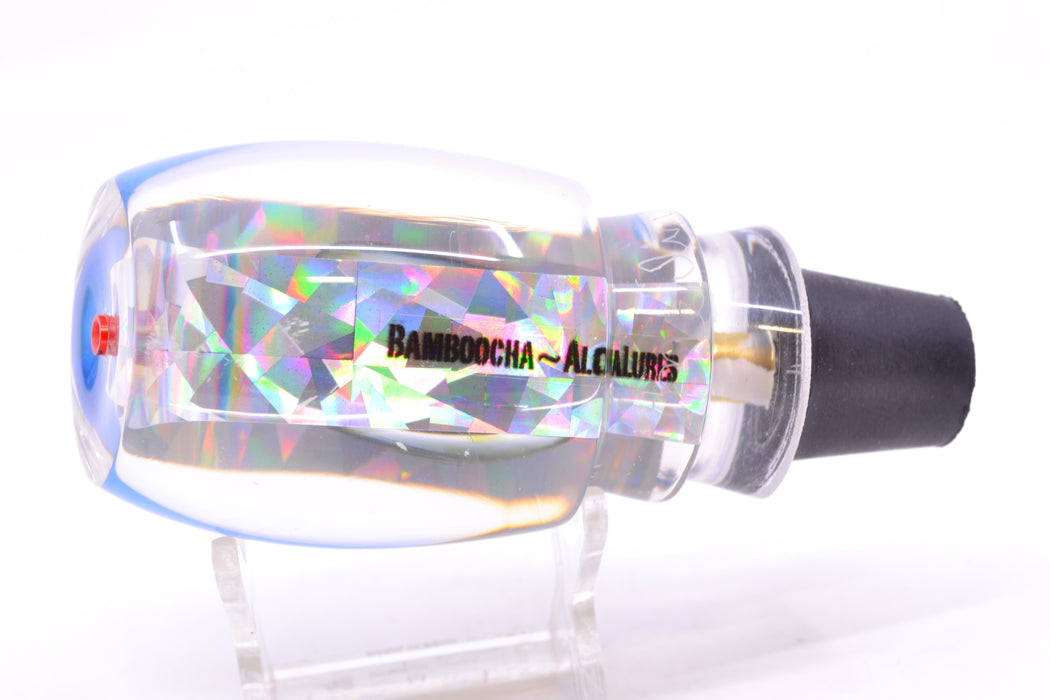 Aloha Lures Silver Rainbow Blue Rainbow Back Taxi Eyes Bamboocha 12" 6.7oz