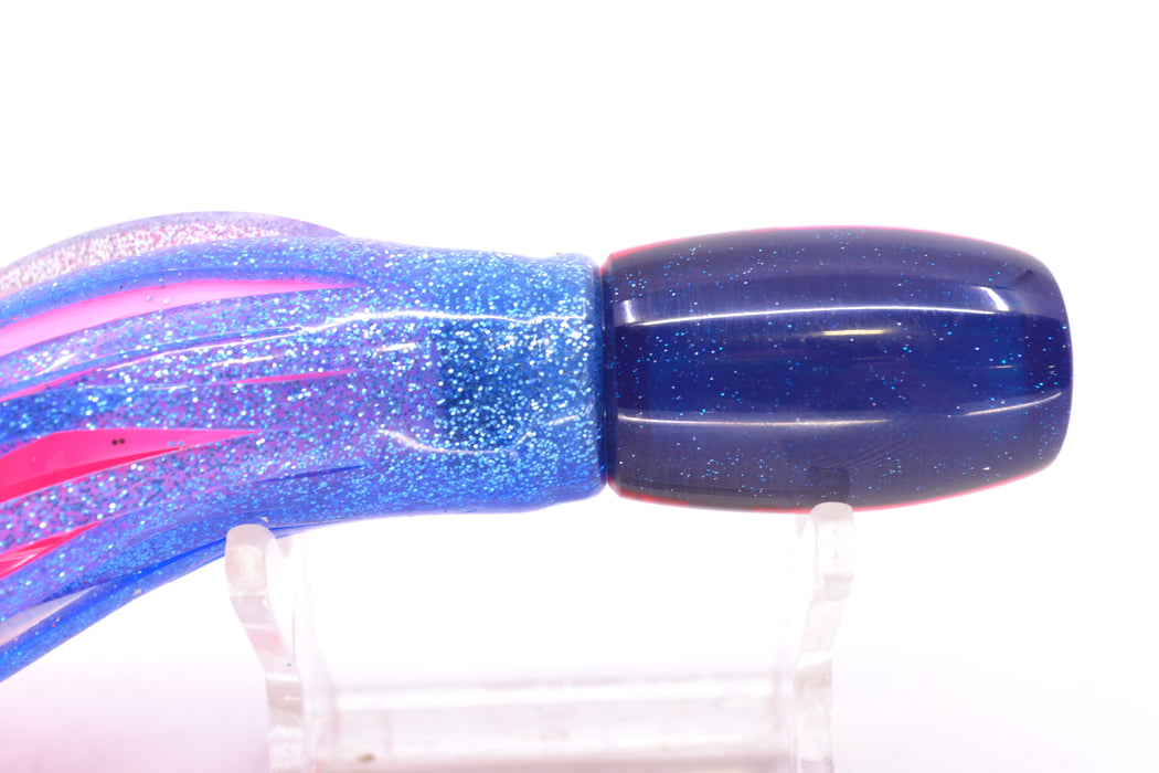 Coggin Lures Golden MOP Blue-Pink Back Maui Peanut 5.5" 3oz Skirted Blue-Silver/Pink