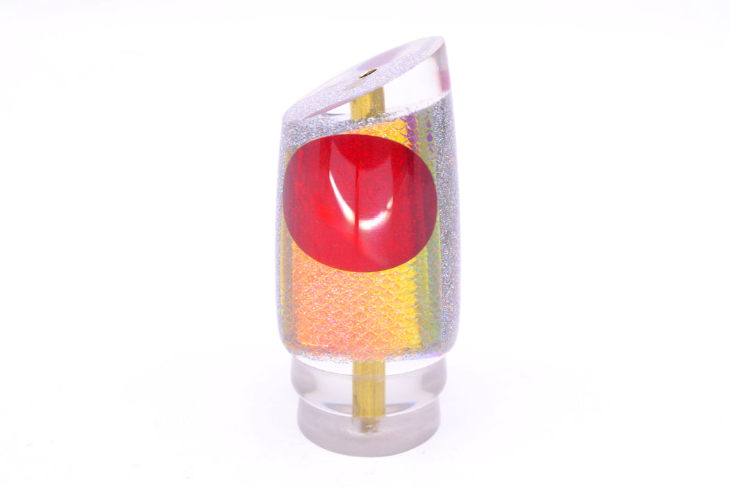 Koya Lures Ice Rainbow Scale Silver Glitter Pearl Red Eyes Straight Runner 12" 5.8oz