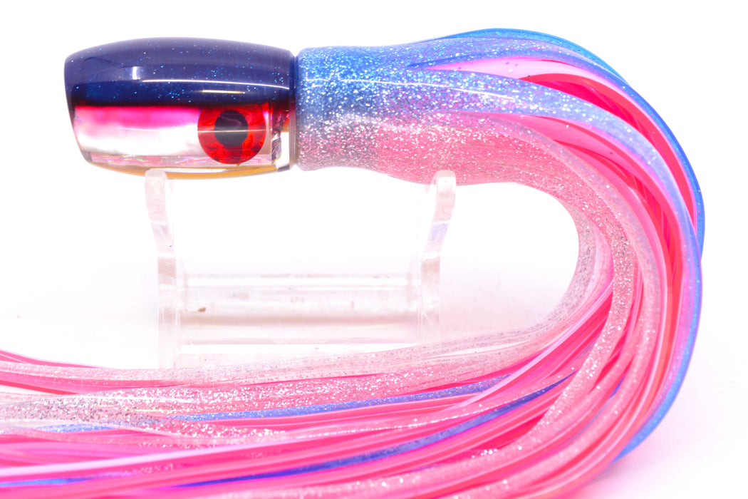 Coggin Lures Golden MOP Blue-Pink Back Maui Peanut 5.5" 3oz Skirted Blue-Silver/Pink