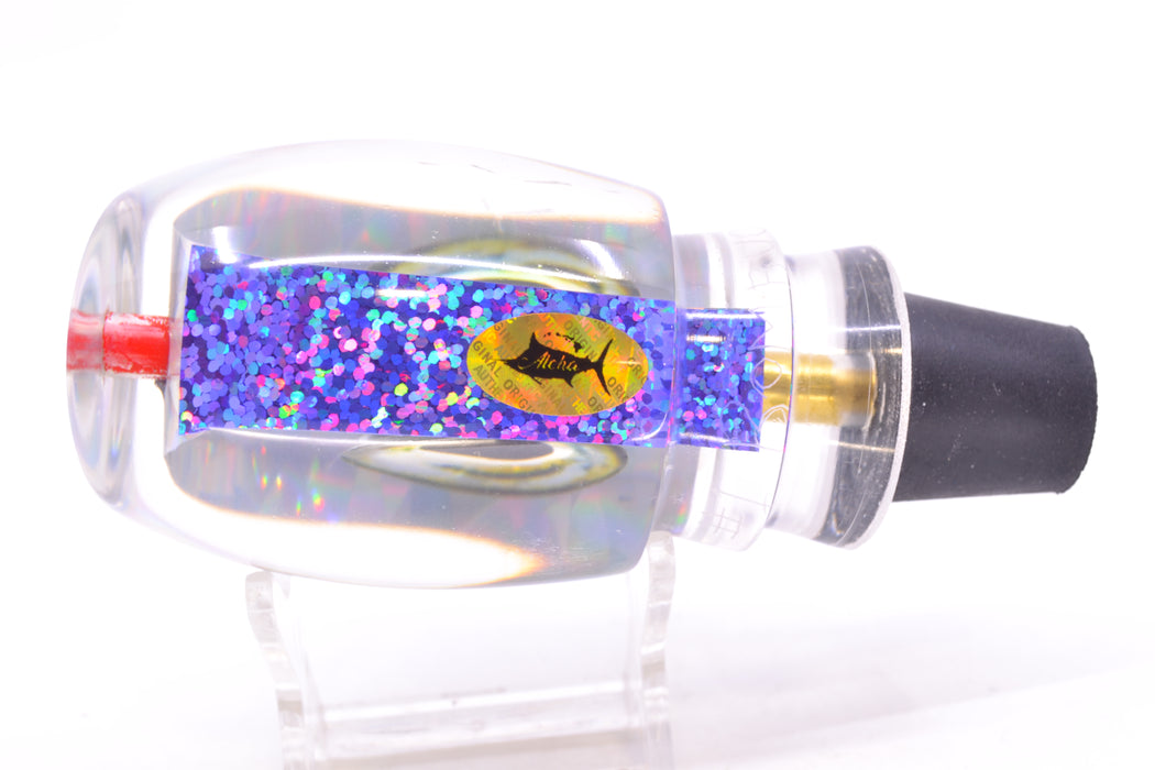 Aloha Lures Silver Rainbow Purple Rainbow Back Taxi Eyes Bamboocha 12" 6.7oz