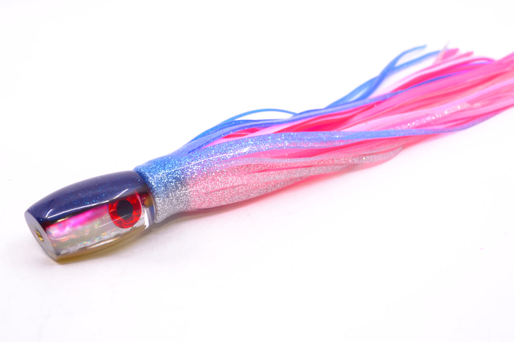 Coggin Lures Golden MOP Blue-Pink Back Maui Peanut 5.5" 3oz Skirted Blue-Silver/Pink